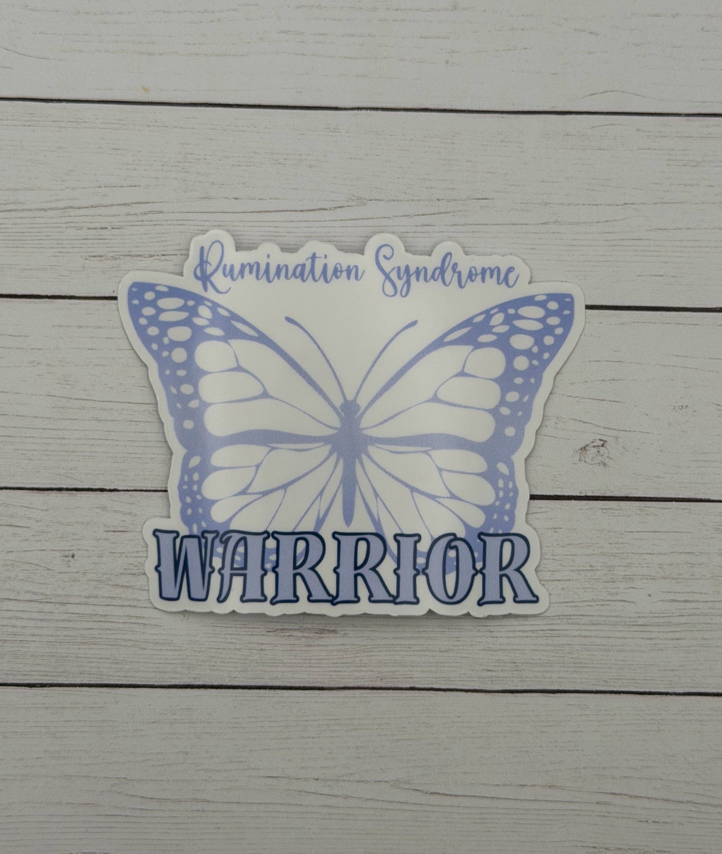 Rumination Syndrome Warrior Butterfly Sticker