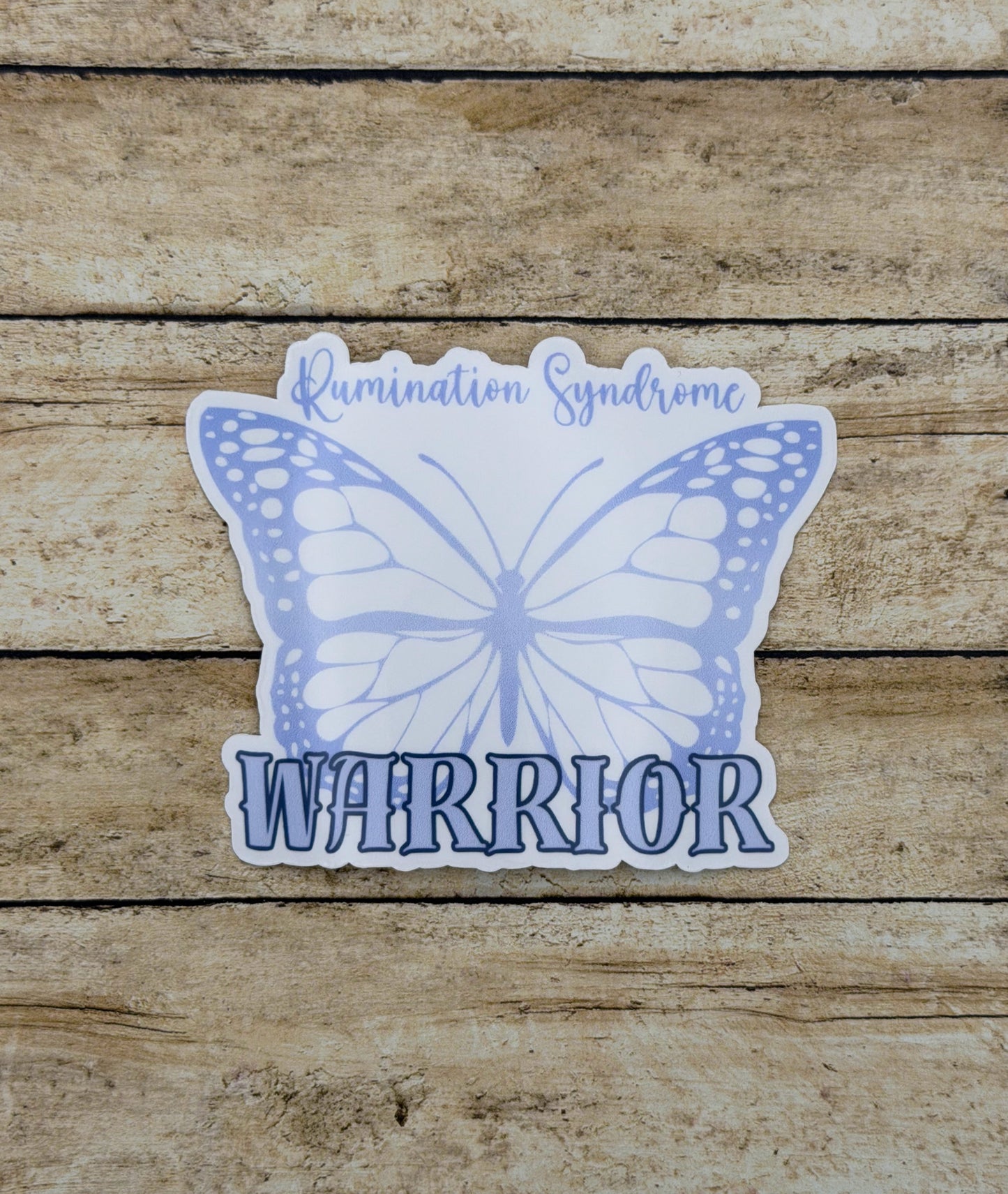 Rumination Syndrome Warrior Butterfly Sticker
