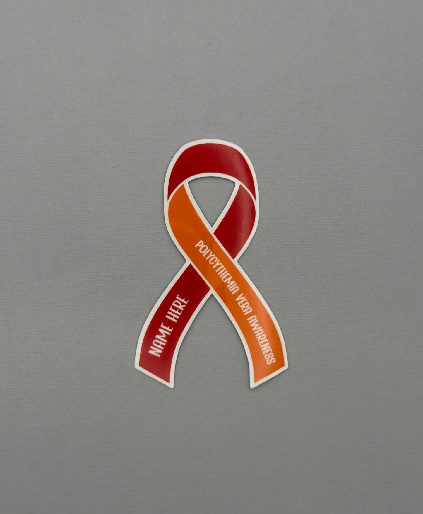 Polycythemia Vera Awareness Custom Ribbon Sticker or Magnet | PV