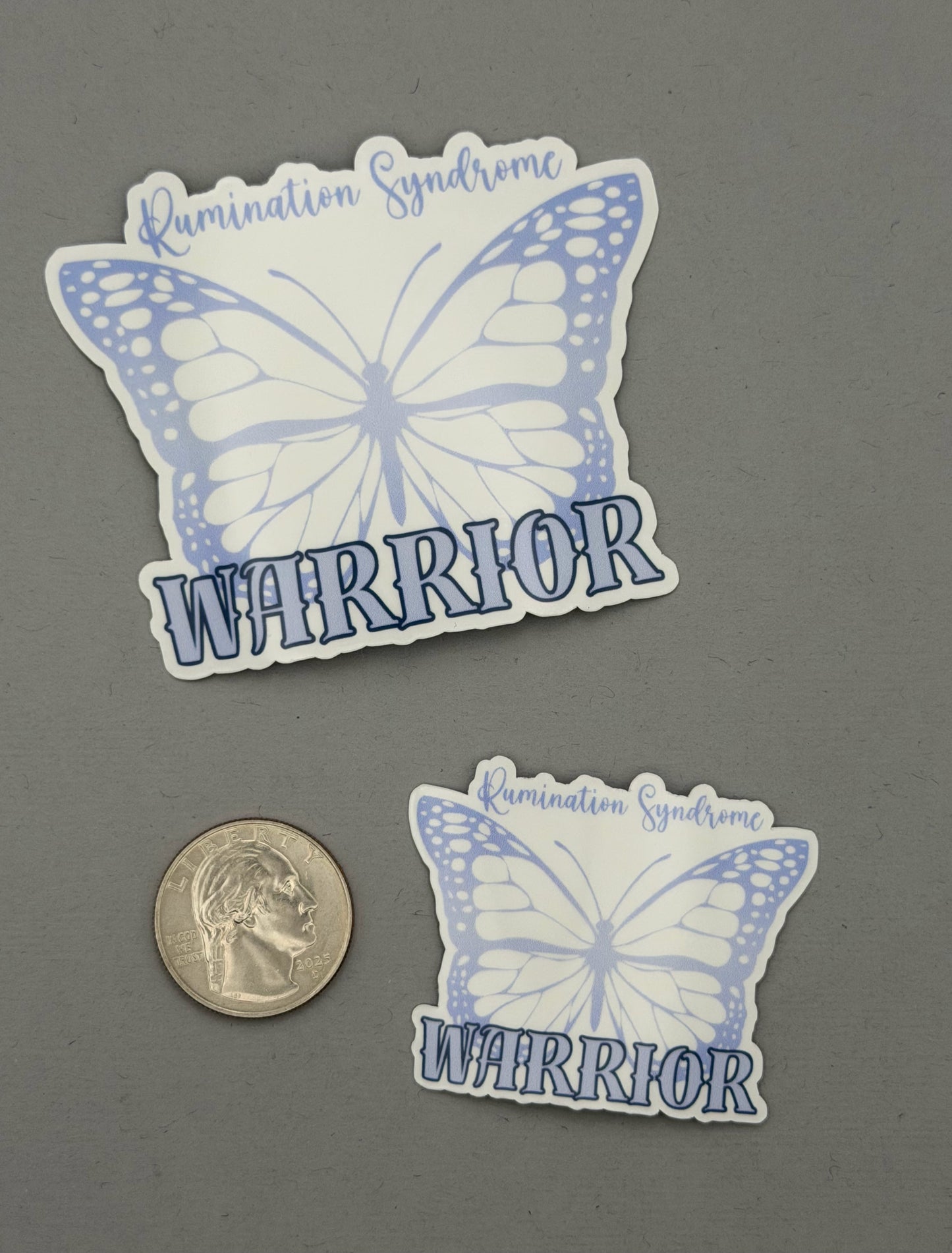 Rumination Syndrome Warrior Butterfly Sticker