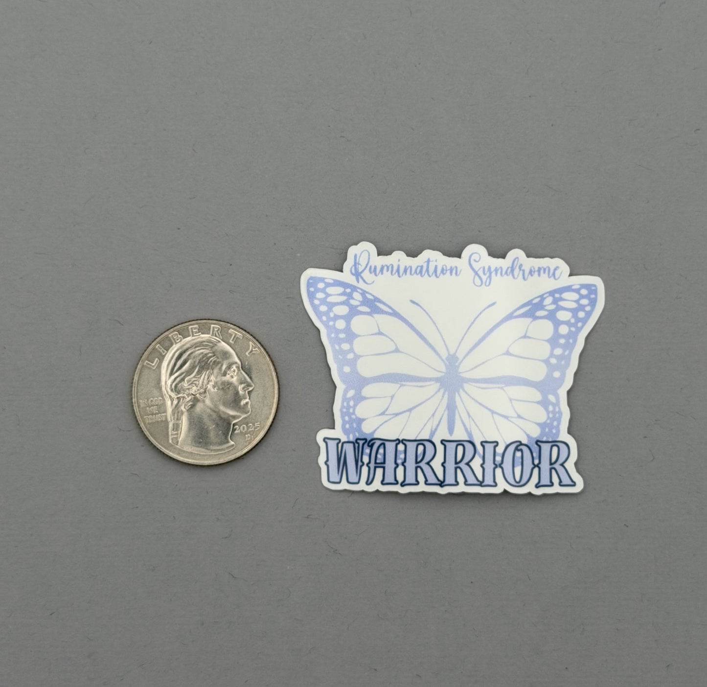 Rumination Syndrome Warrior Butterfly Sticker