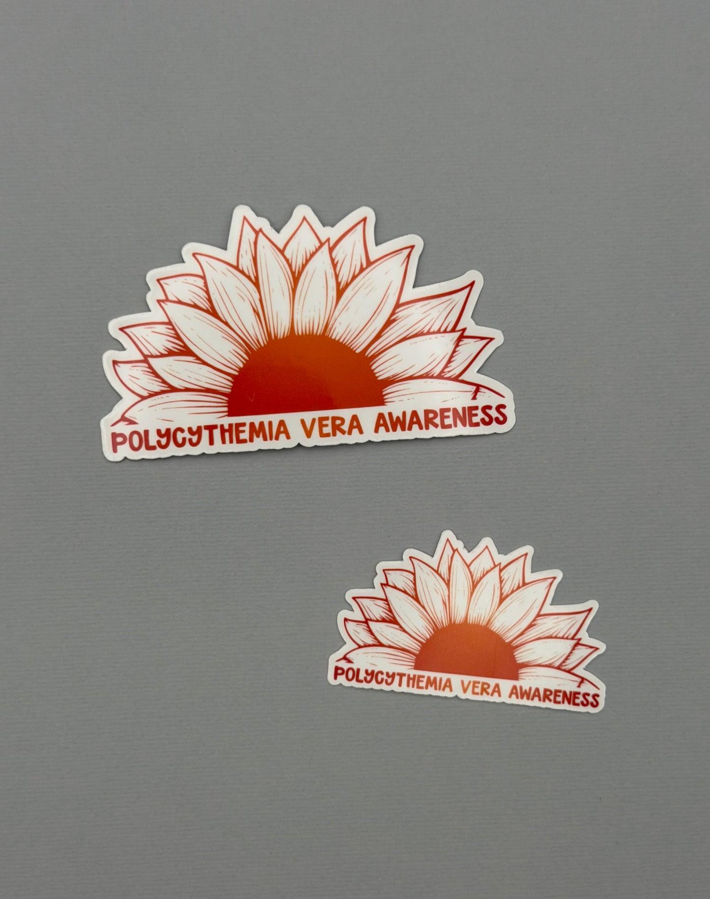 Polycythemia Vera Awareness Sunflower Sticker or Magnet | PV
