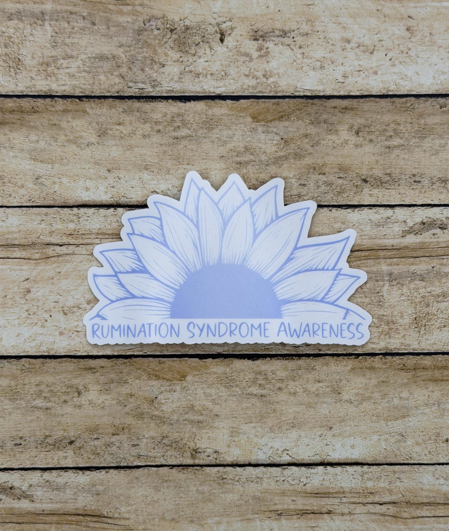 Rumination Syndrome Awareness Sunflower Sticker