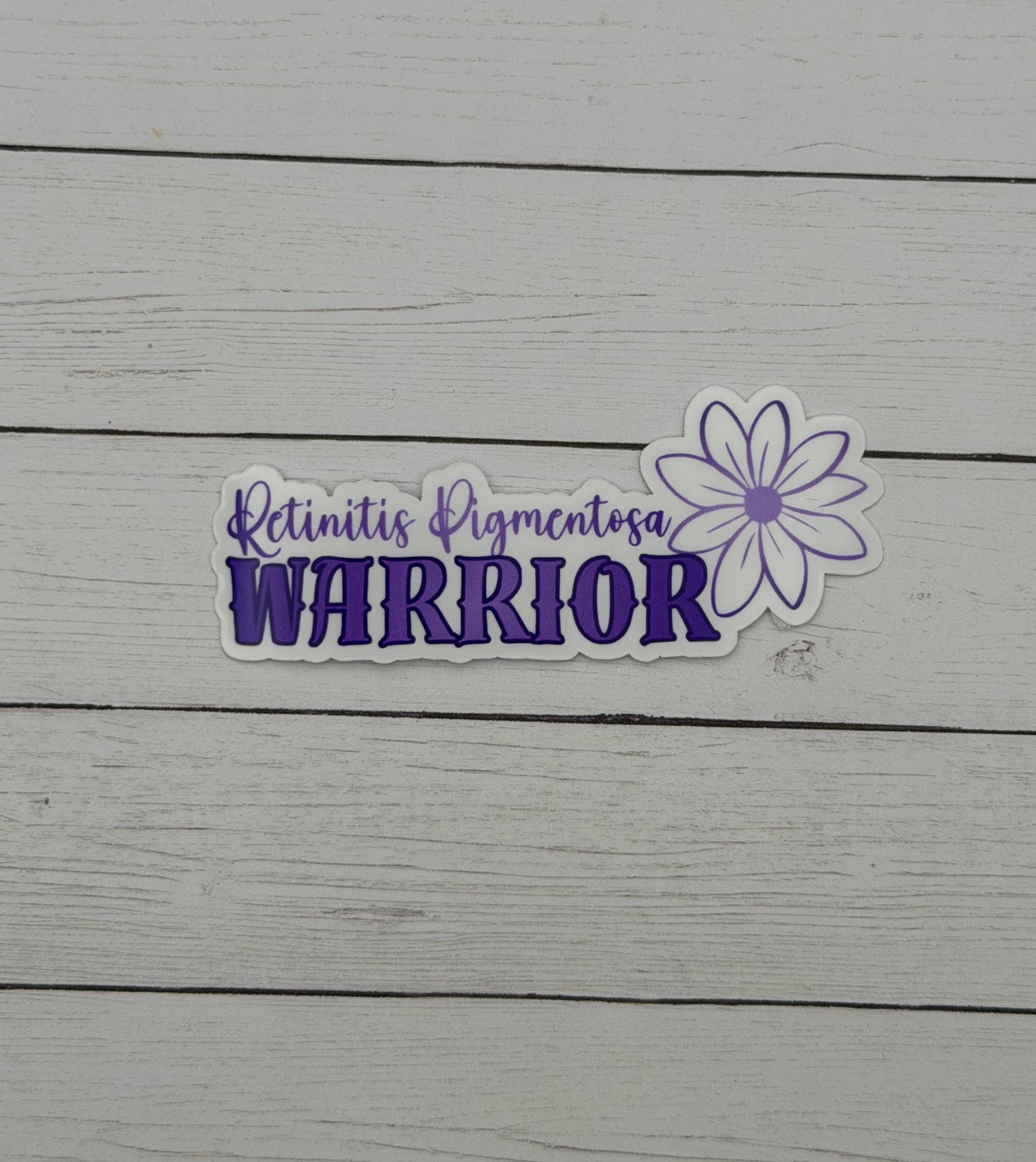 Retinitis Pigmentosa Warrior Flower Sticker