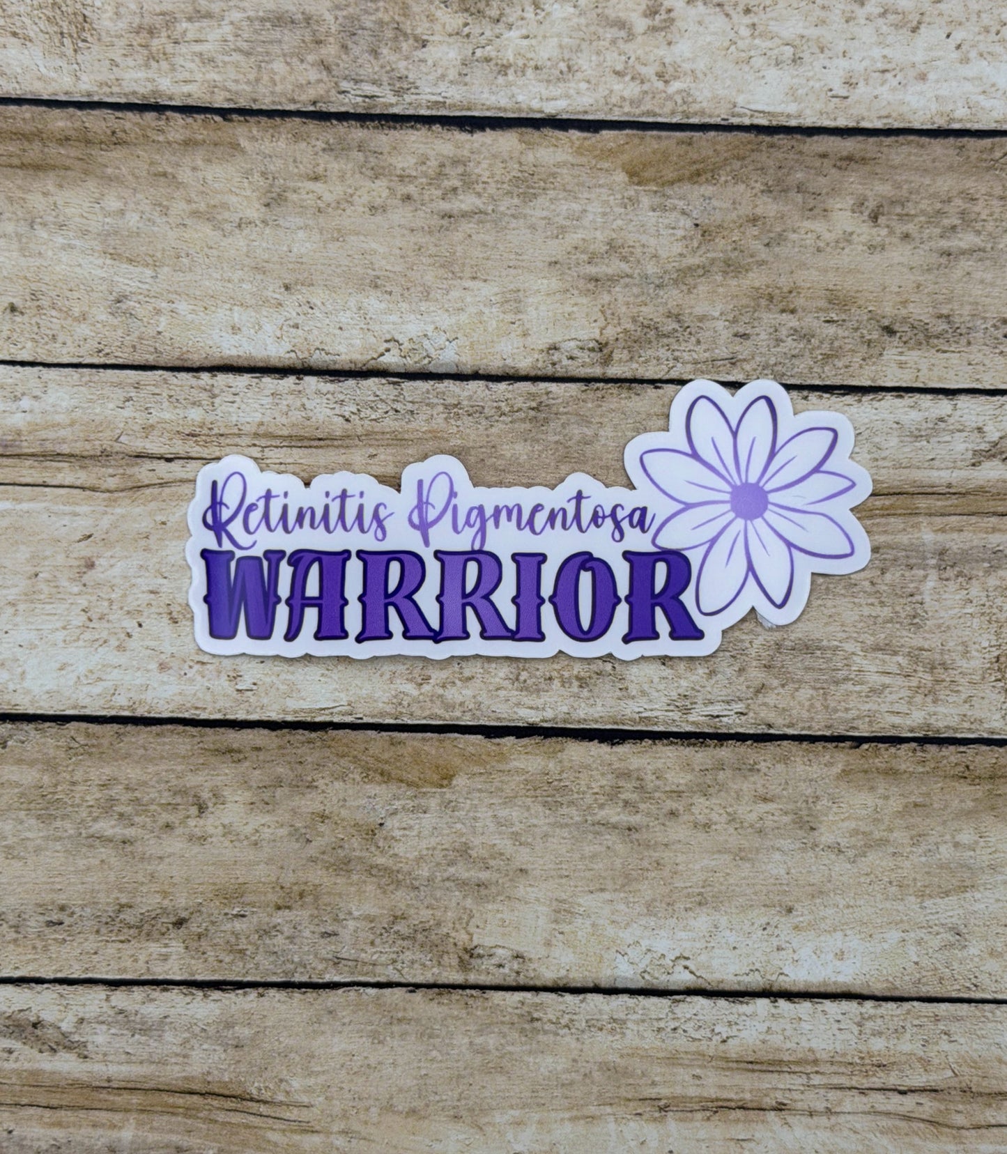 Retinitis Pigmentosa Warrior Flower Sticker