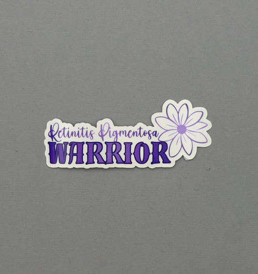 Retinitis Pigmentosa Warrior Flower Sticker