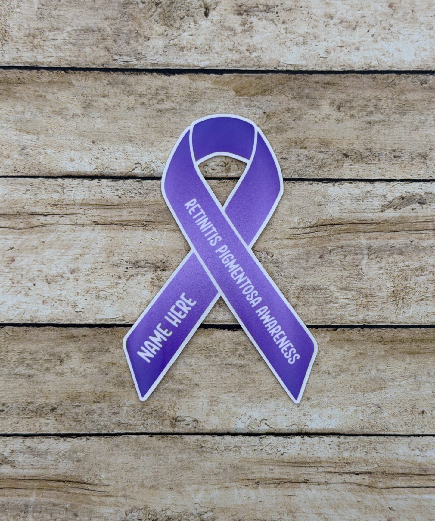 Retinitis Pigmentosa Awareness Custom Ribbon Sticker