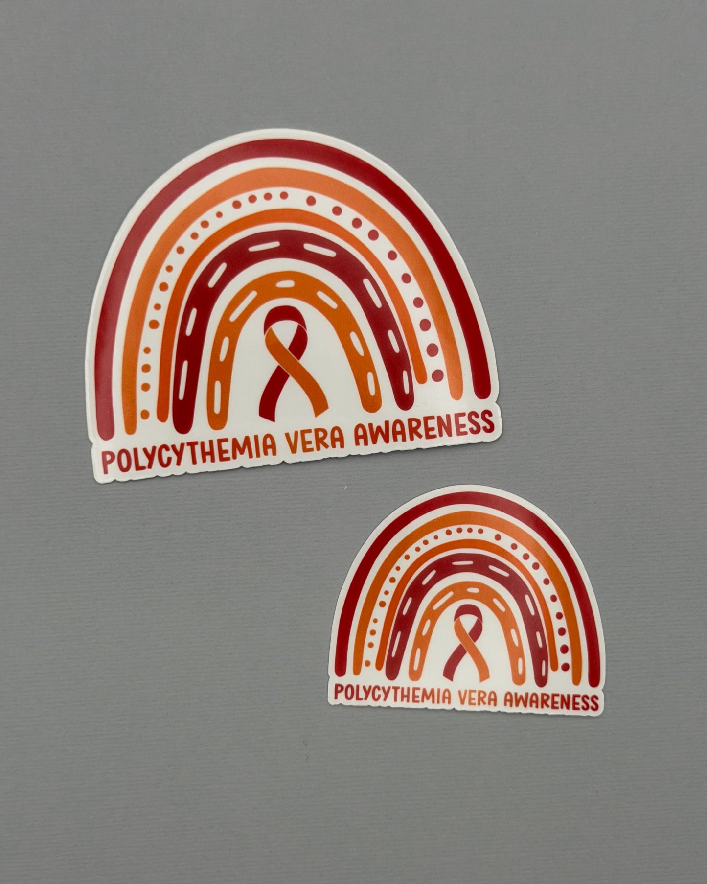 Polycythemia Vera Awareness Rainbow Sticker or Magnet | PV