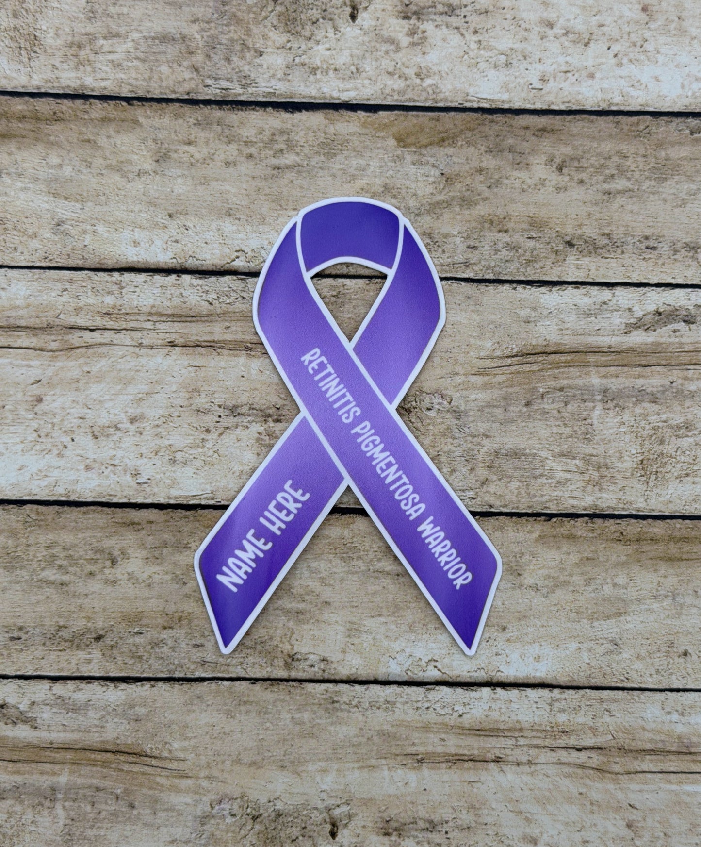 Retinitis Pigmentosa Warrior Custom Ribbon Sticker