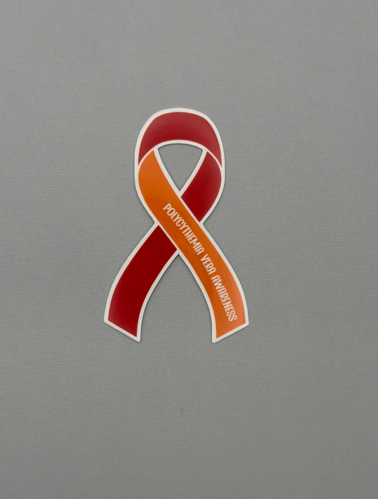 Polycythemia Vera Awareness Ribbon Sticker or Magnet | PV