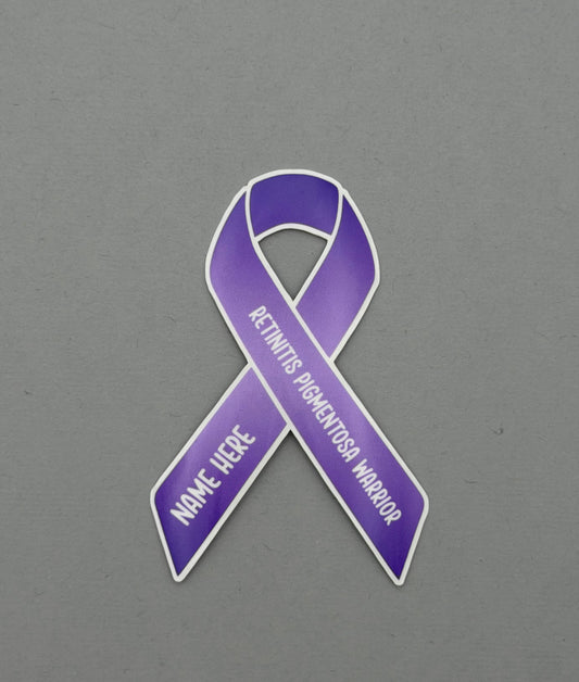 Retinitis Pigmentosa Warrior Custom Ribbon Sticker