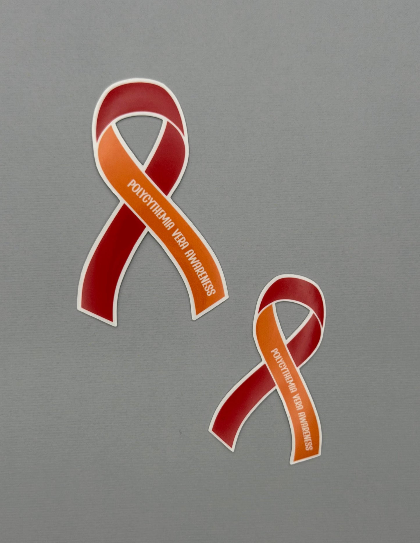 Polycythemia Vera Awareness Ribbon Sticker or Magnet | PV
