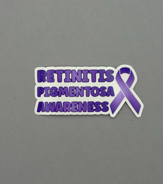 Retinitis Pigmentosa Awareness with Ribbon Sticker