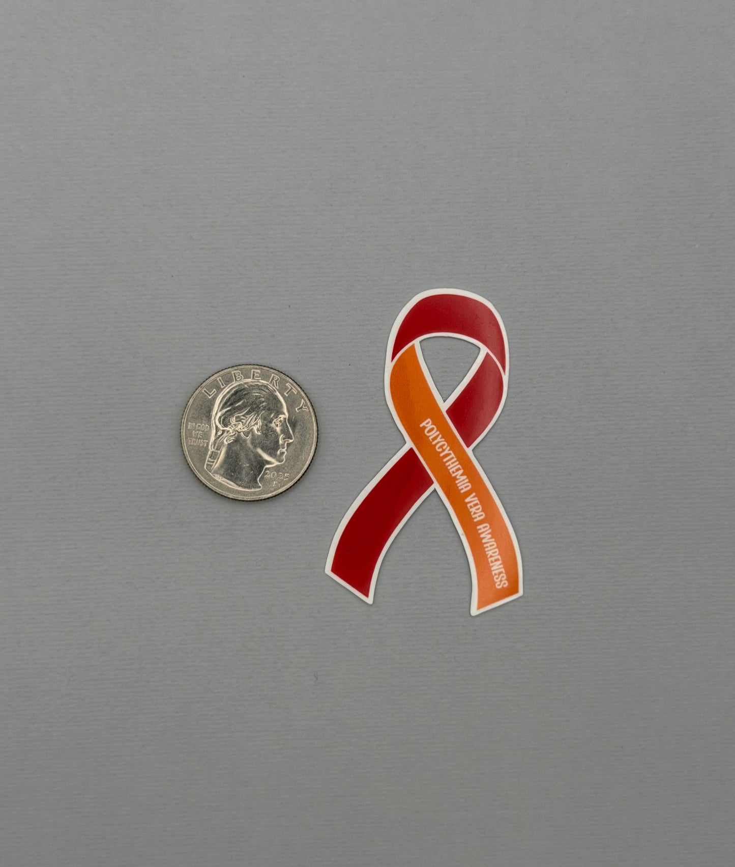 Polycythemia Vera Awareness Ribbon Sticker or Magnet | PV