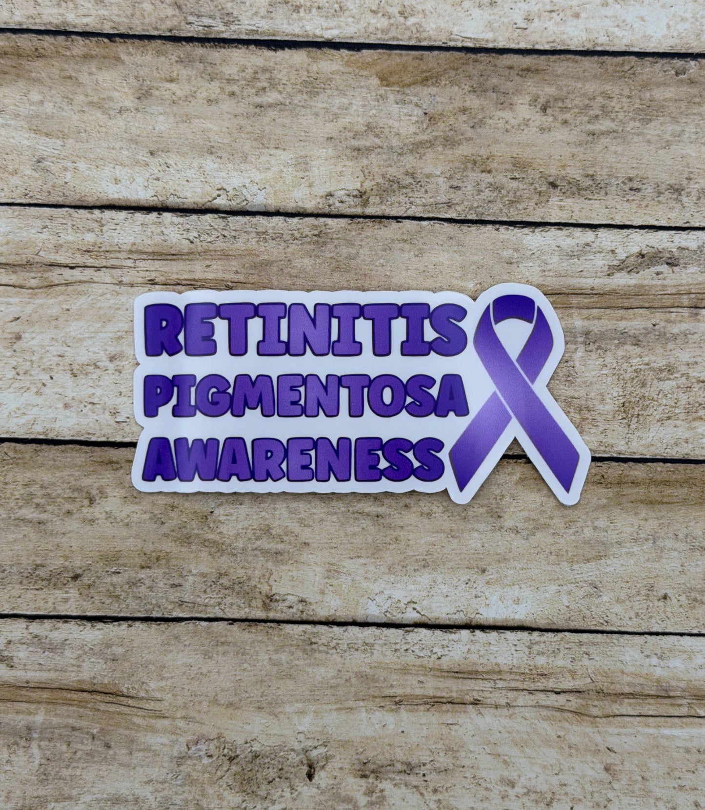 Retinitis Pigmentosa Awareness with Ribbon Sticker