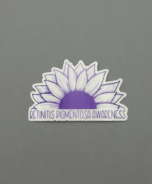 Retinitis Pigmentosa Awareness Sunflower Sticker