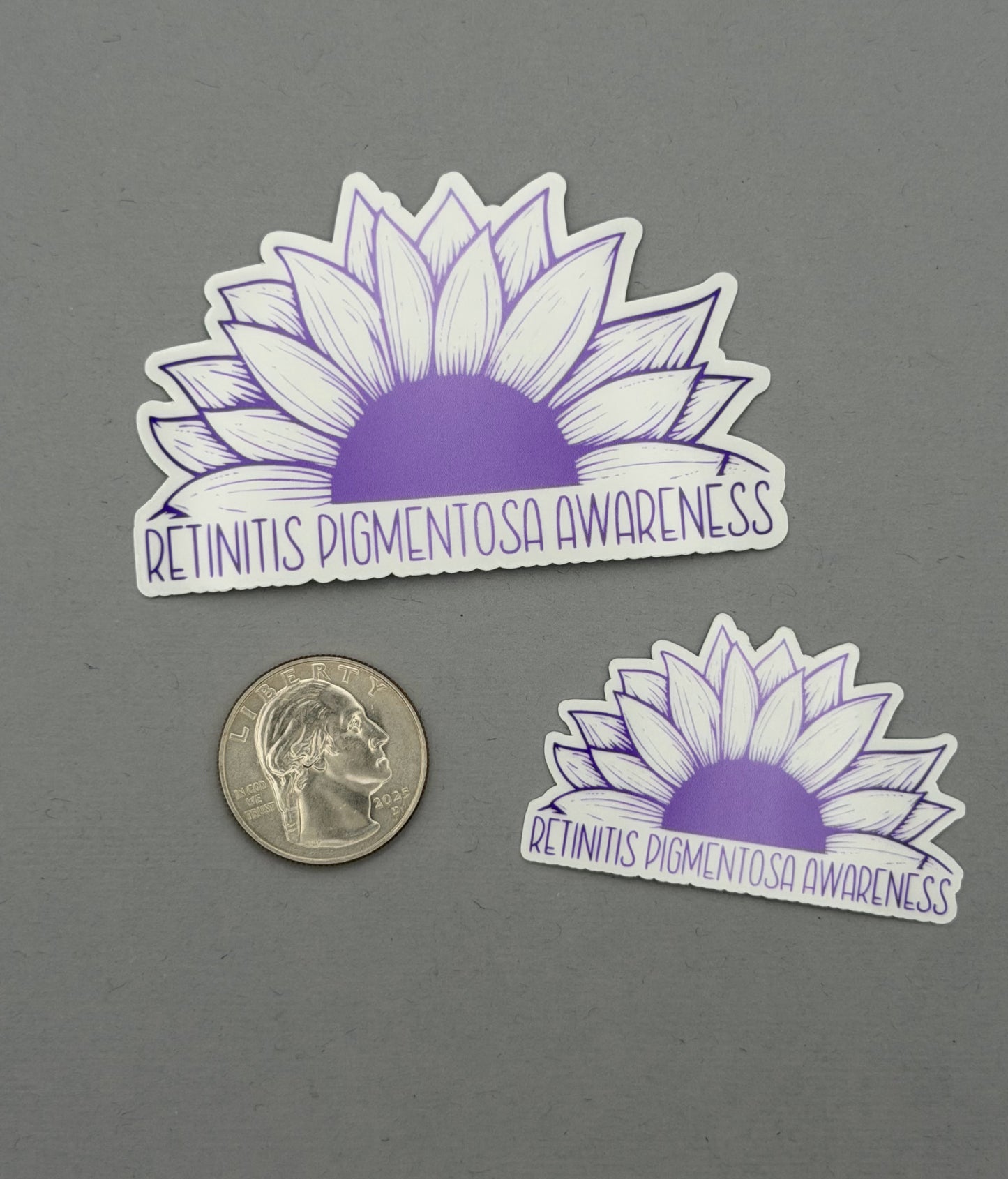 Retinitis Pigmentosa Awareness Sunflower Sticker