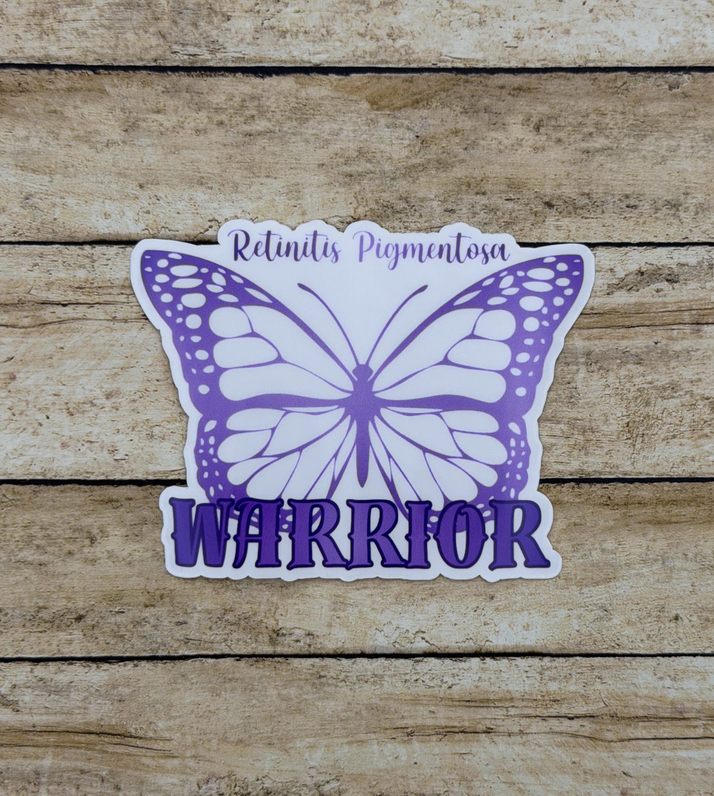 Retinitis Pigmentosa Warrior Butterfly Sticker