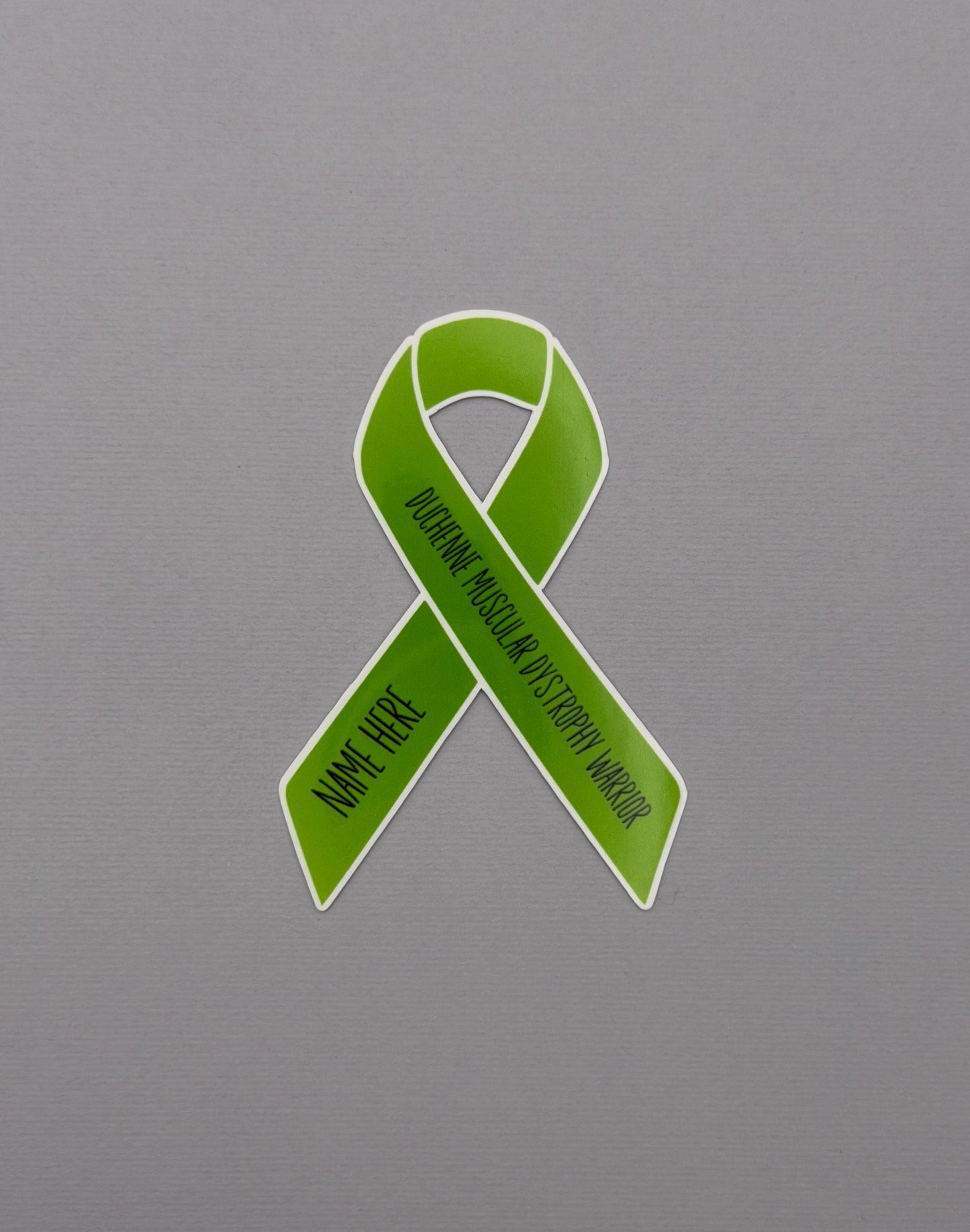 Duchenne Muscular Dystrophy Warrior Custom Ribbon Sticker or Magnet