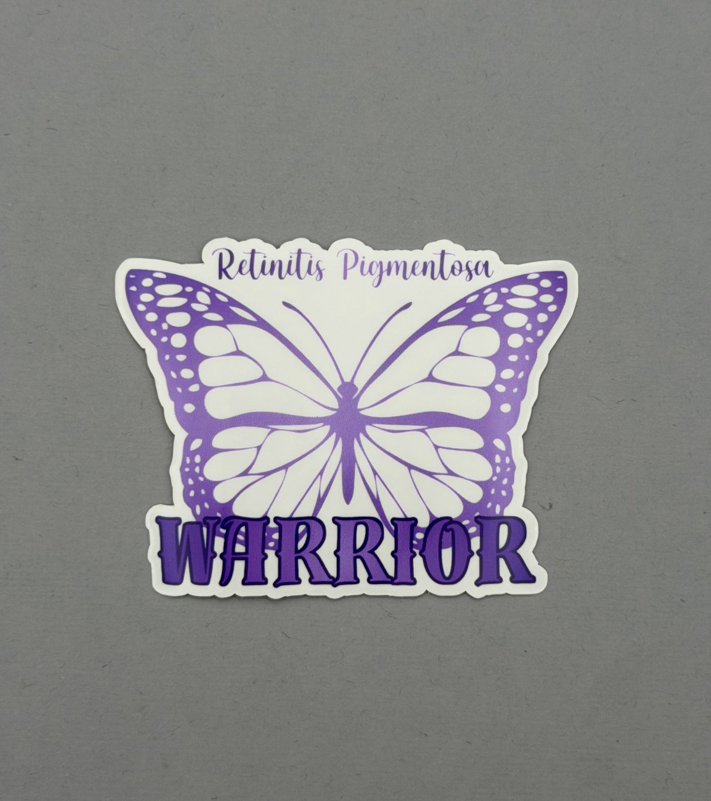 Retinitis Pigmentosa Warrior Butterfly Sticker