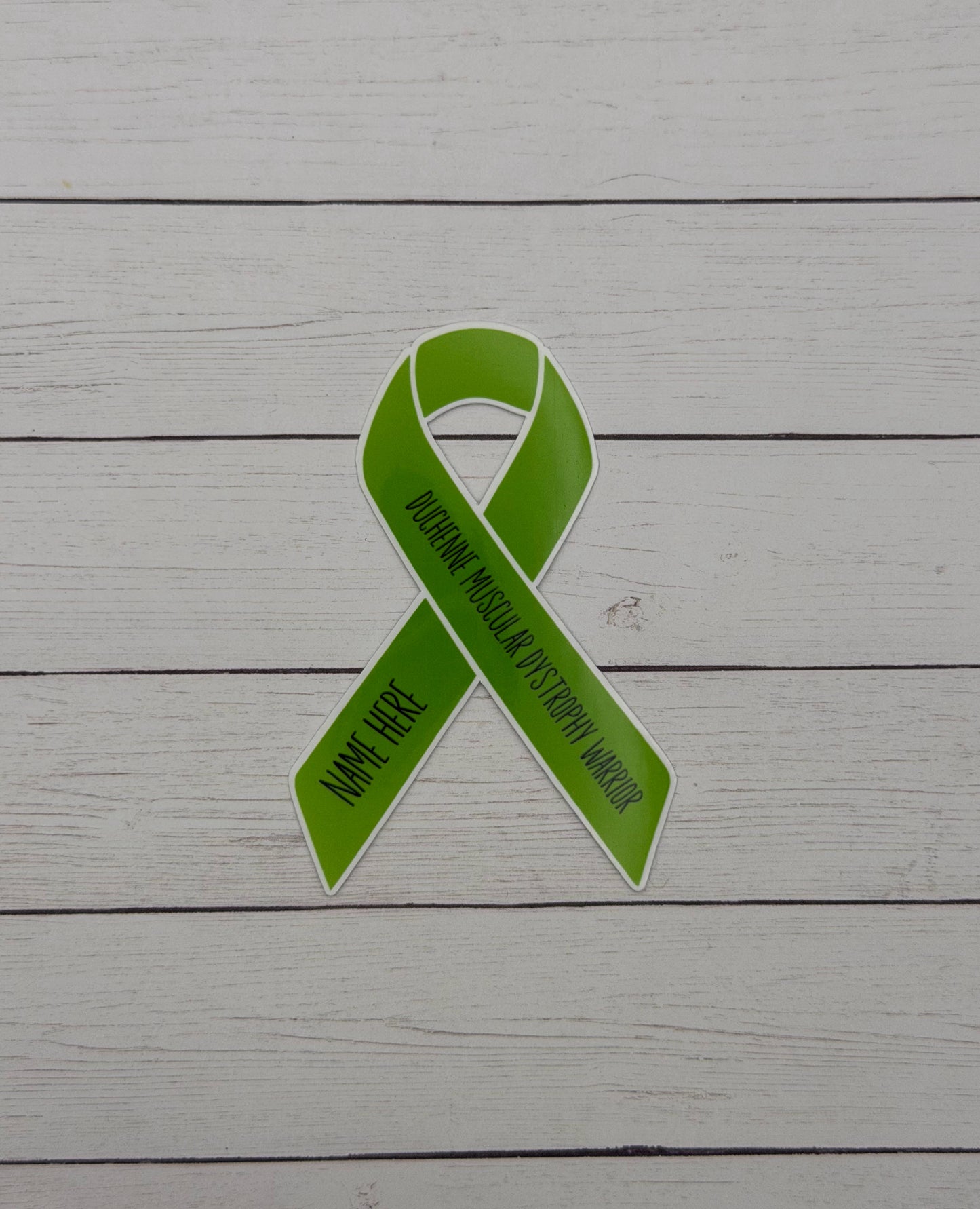 Duchenne Muscular Dystrophy Warrior Custom Ribbon Sticker or Magnet