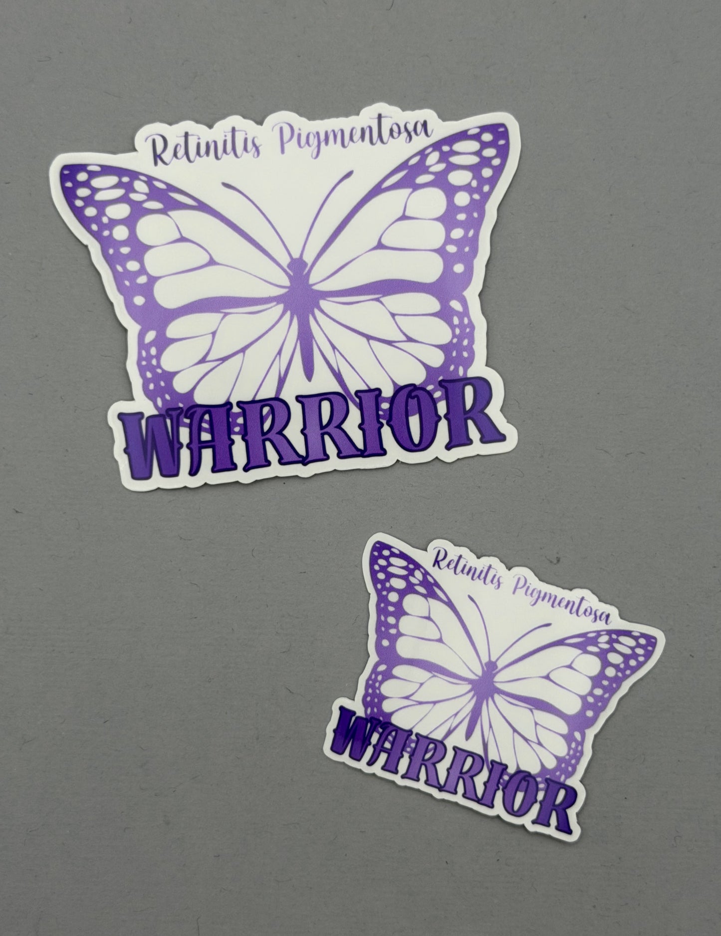 Retinitis Pigmentosa Warrior Butterfly Sticker