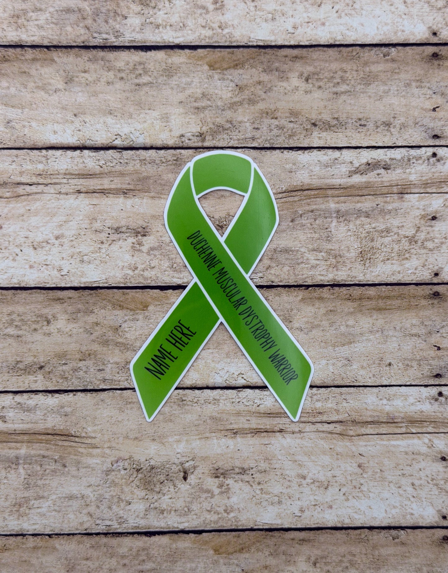 Duchenne Muscular Dystrophy Warrior Custom Ribbon Sticker or Magnet