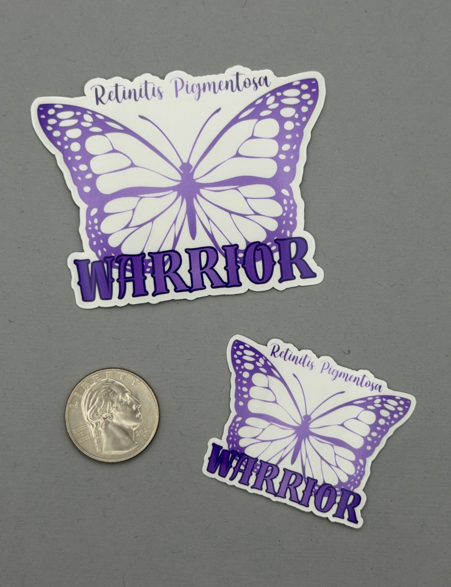 Retinitis Pigmentosa Warrior Butterfly Sticker