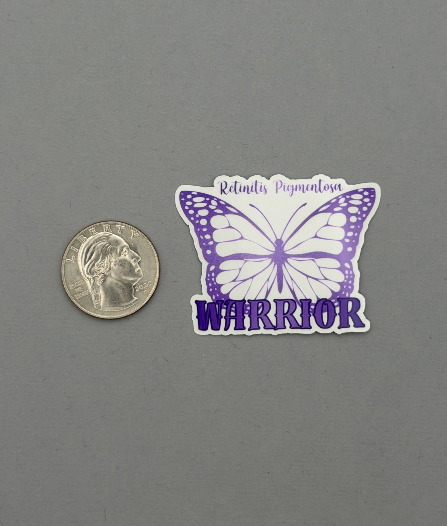 Retinitis Pigmentosa Warrior Butterfly Sticker