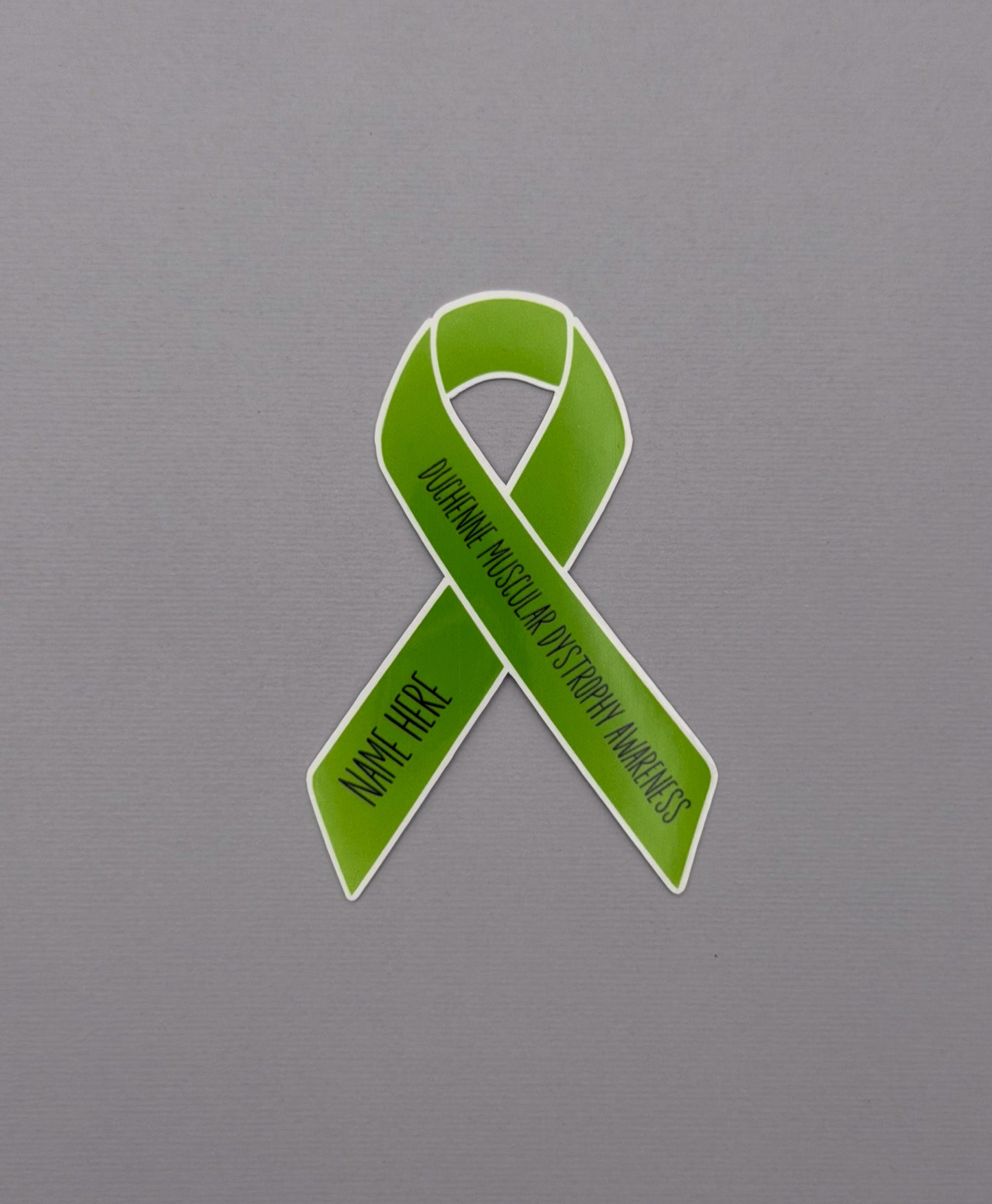 Duchenne Muscular Dystrophy Awareness Custom Ribbon Sticker or Magnet