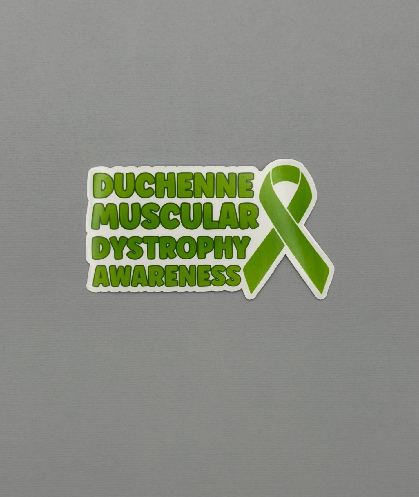 Duchenne Muscular Dystrophy Awareness with Ribbon Sticker or Magnet