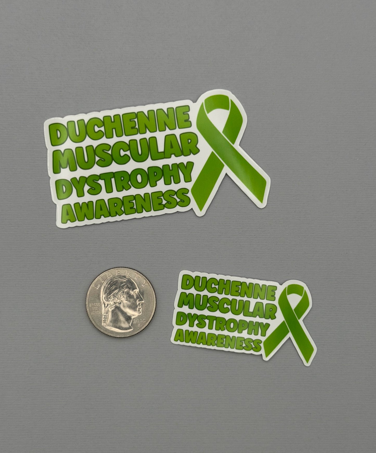 Duchenne Muscular Dystrophy Awareness with Ribbon Sticker or Magnet