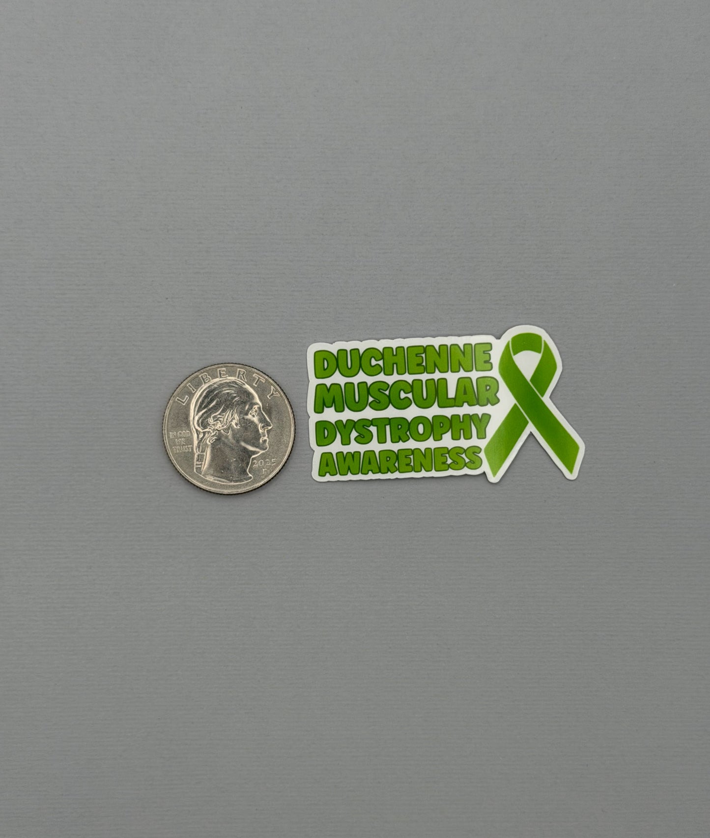 Duchenne Muscular Dystrophy Awareness with Ribbon Sticker or Magnet