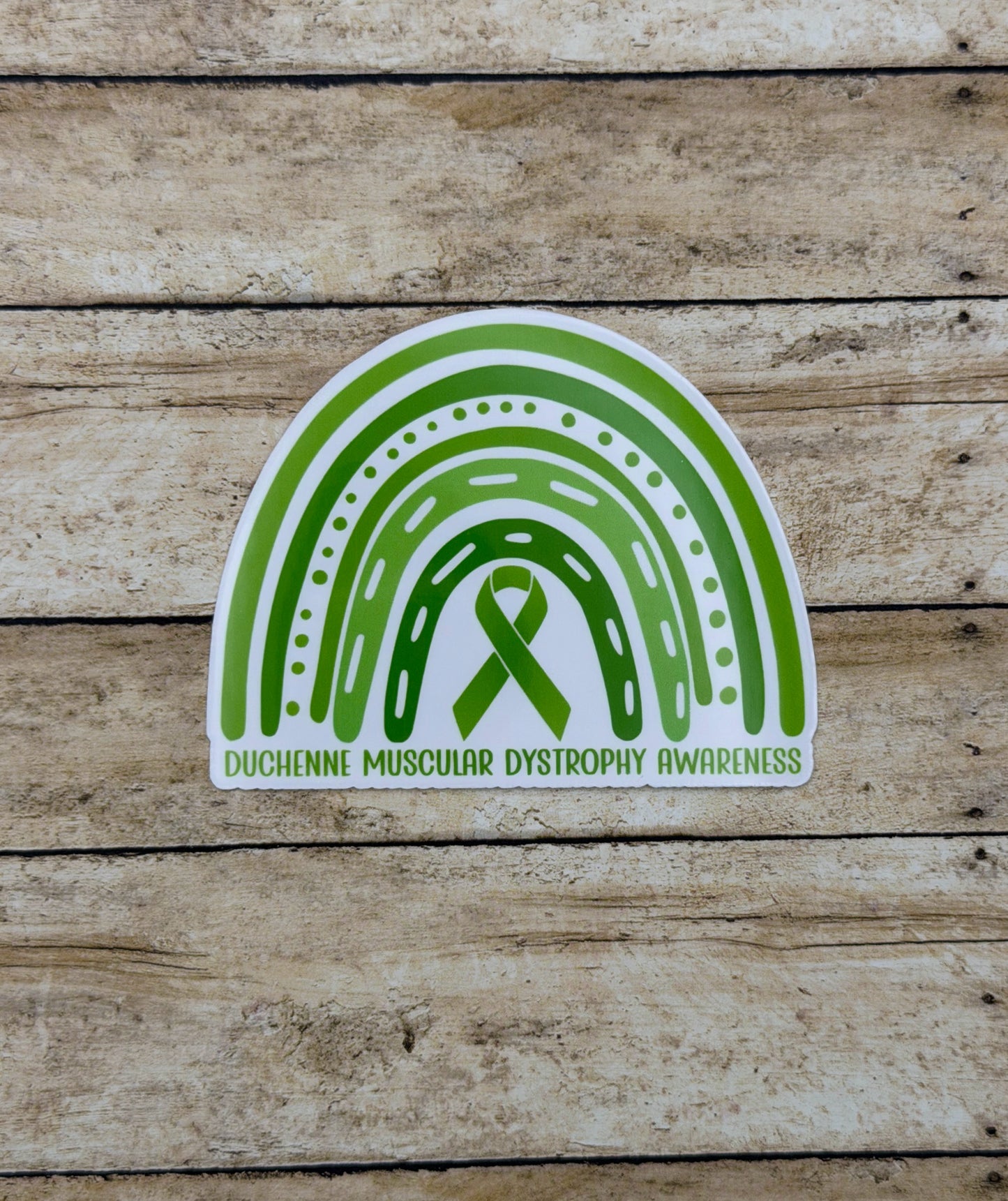 Duchenne Muscular Dystrophy Awareness Rainbow Sticker or Magnet