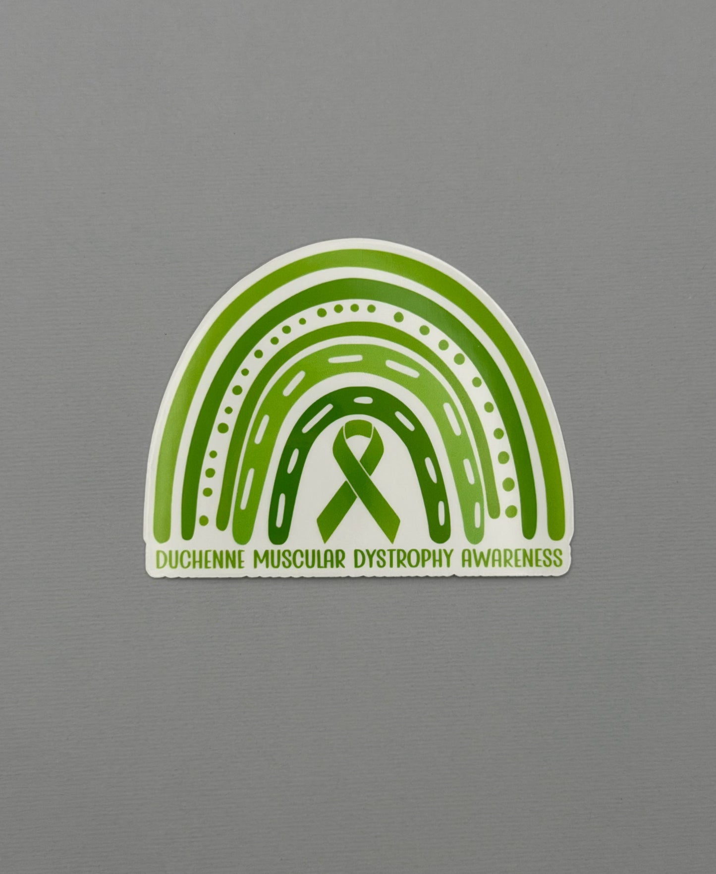 Duchenne Muscular Dystrophy Awareness Rainbow Sticker or Magnet