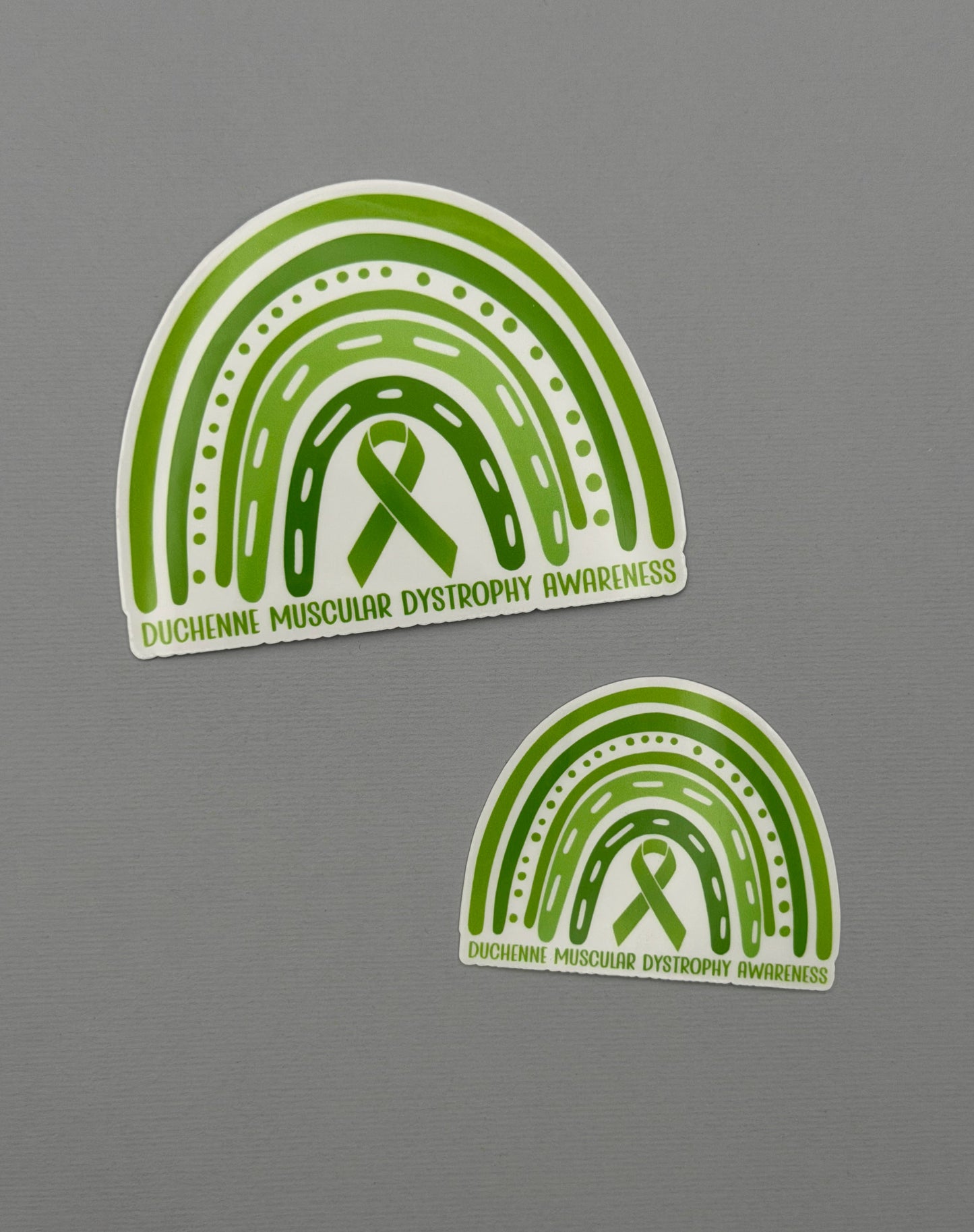 Duchenne Muscular Dystrophy Awareness Rainbow Sticker or Magnet