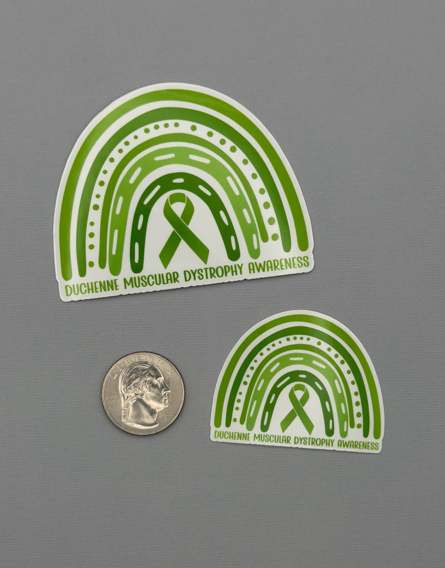 Duchenne Muscular Dystrophy Awareness Rainbow Sticker or Magnet
