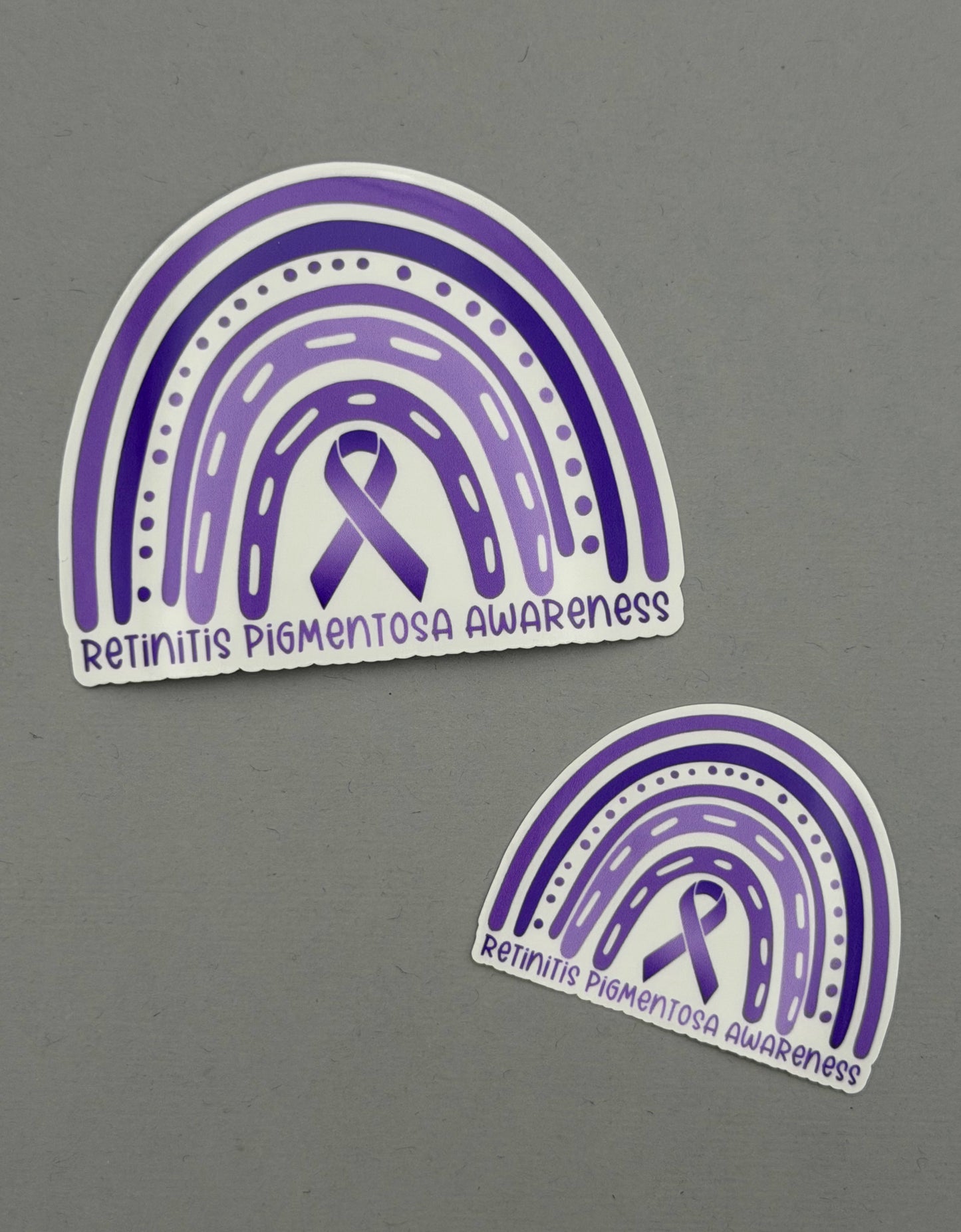 Retinitis Pigmentosa Awareness Rainbow Sticker
