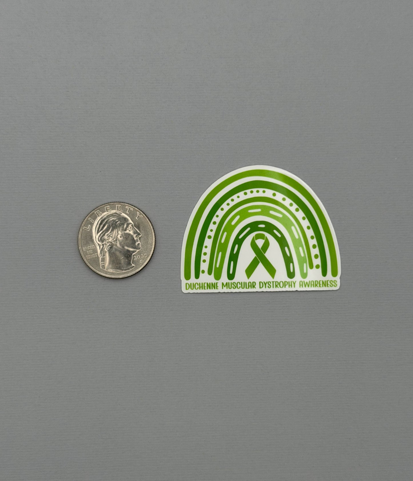 Duchenne Muscular Dystrophy Awareness Rainbow Sticker or Magnet