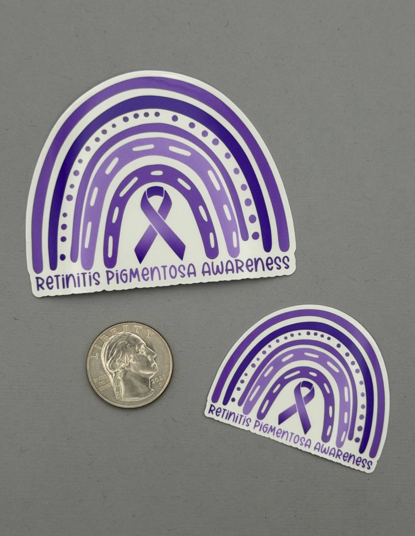 Retinitis Pigmentosa Awareness Rainbow Sticker
