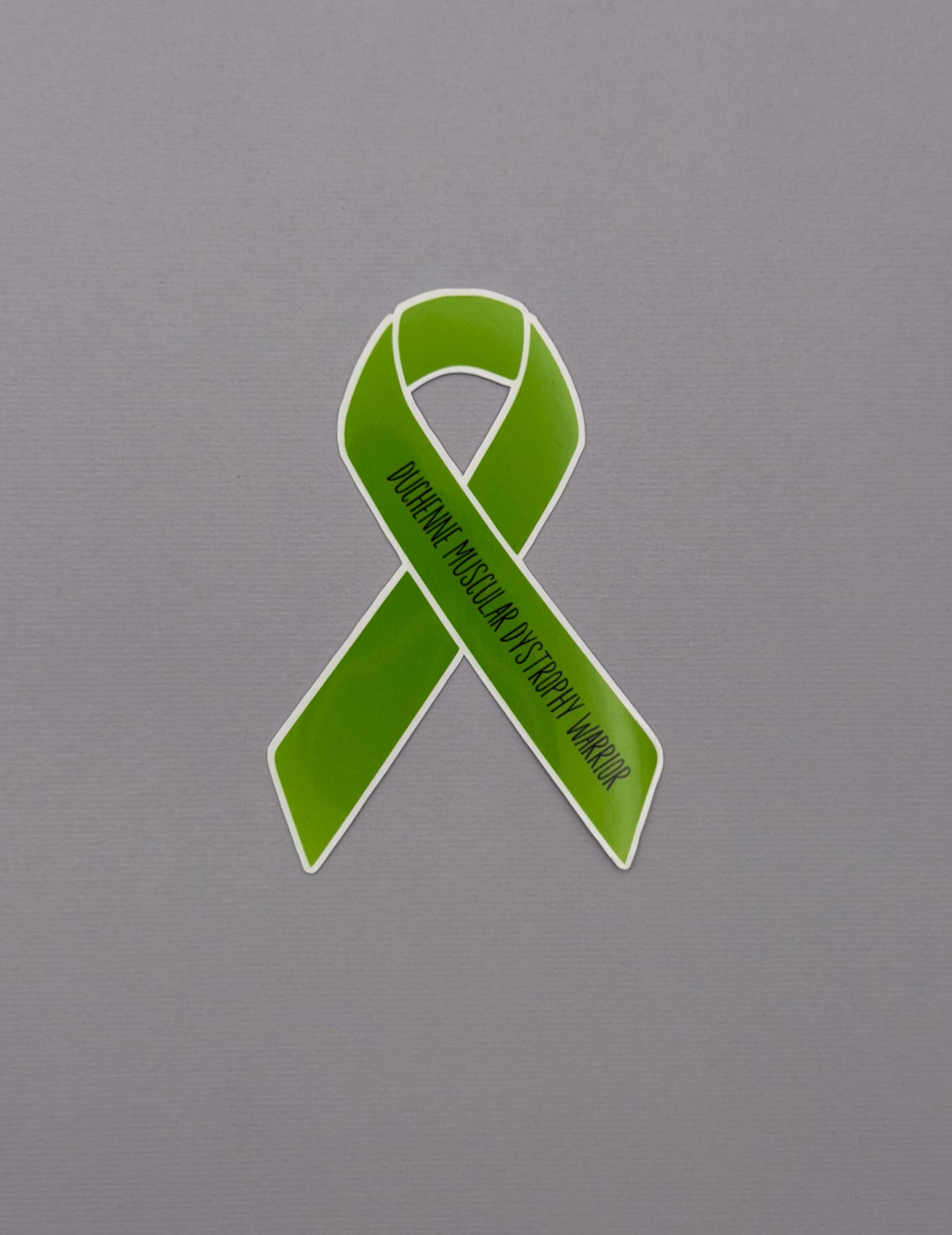 Duchenne Muscular Dystrophy Warrior Ribbon Sticker or Magnet
