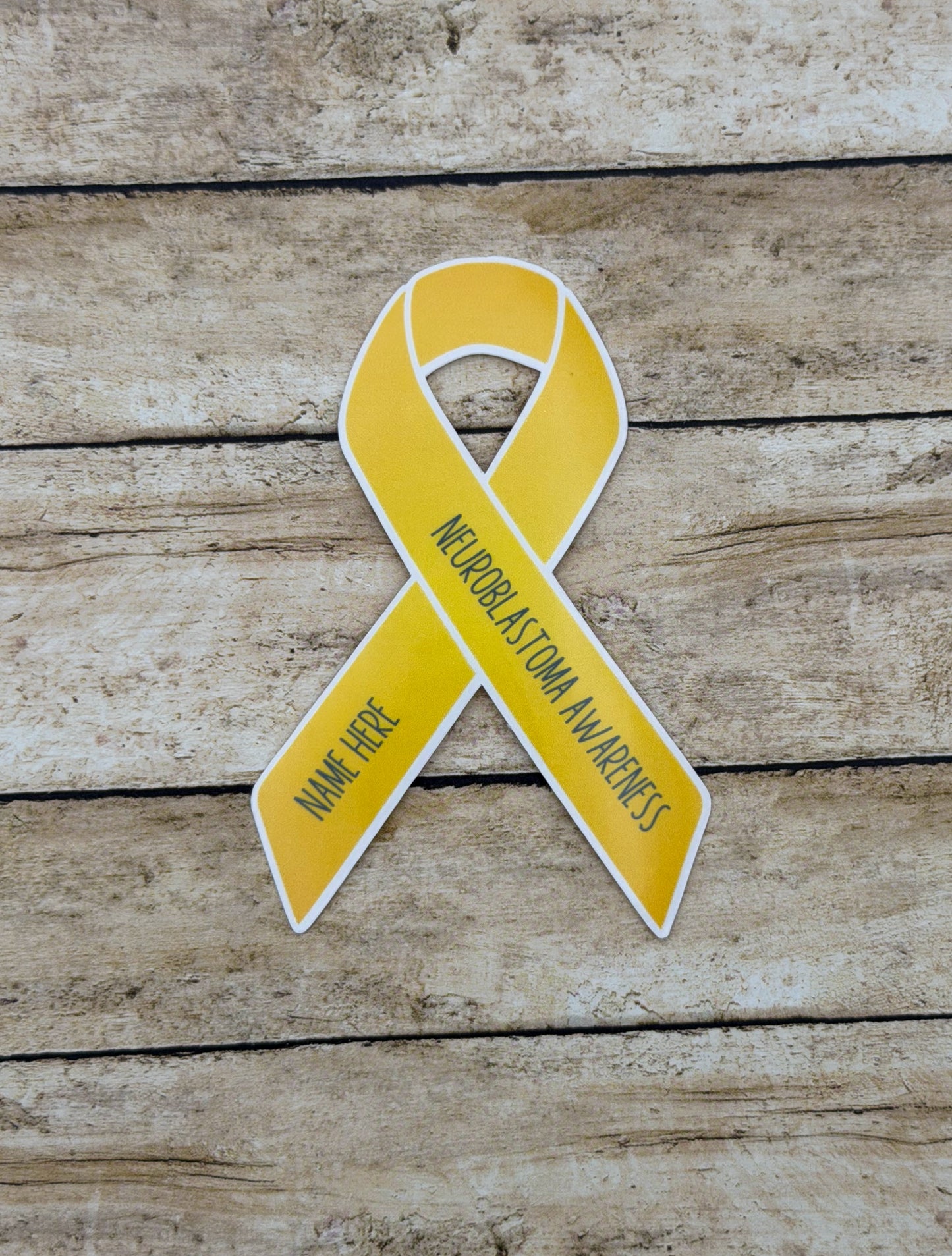 Neuroblastoma Awareness Custom Ribbon Sticker