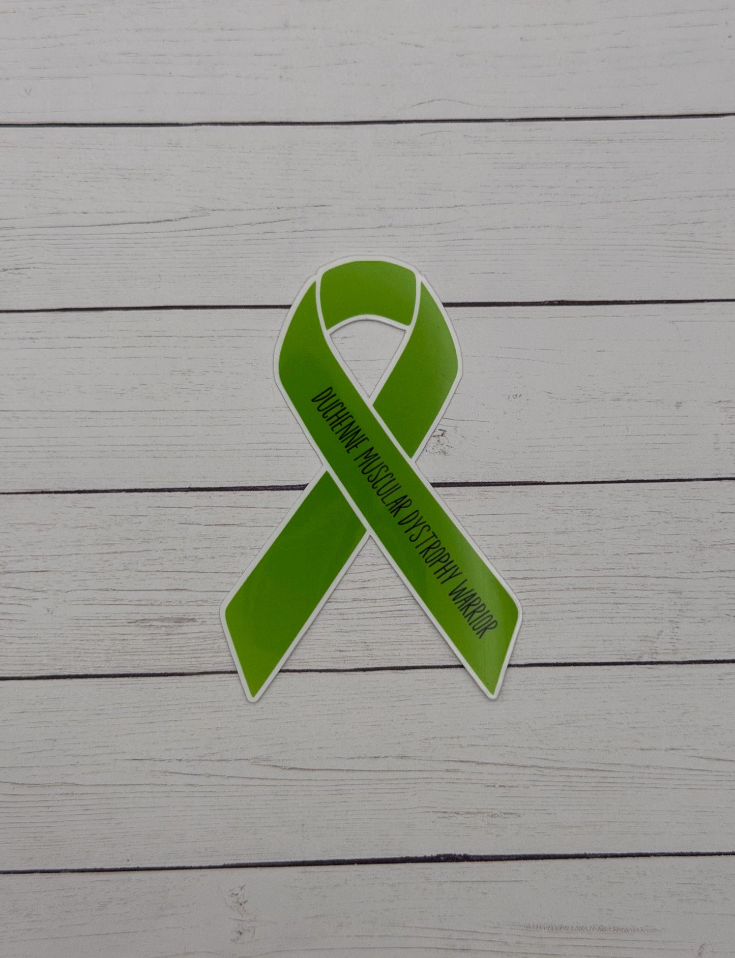 Duchenne Muscular Dystrophy Warrior Ribbon Sticker or Magnet