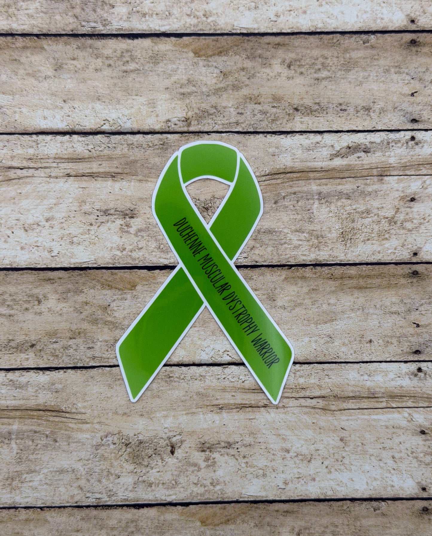 Duchenne Muscular Dystrophy Warrior Ribbon Sticker or Magnet
