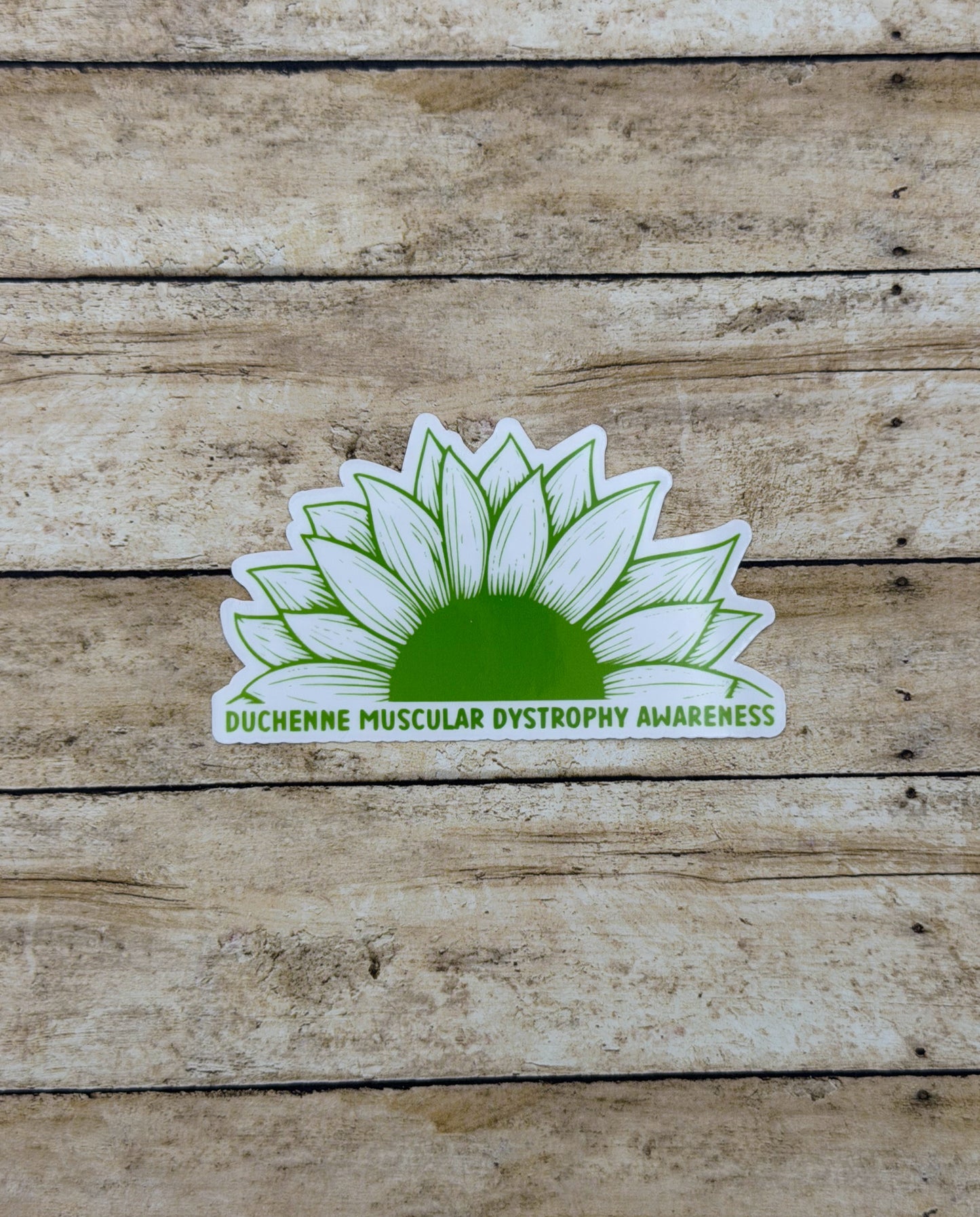 Duchenne Muscular Dystrophy Awareness Sunflower Sticker or Magnet