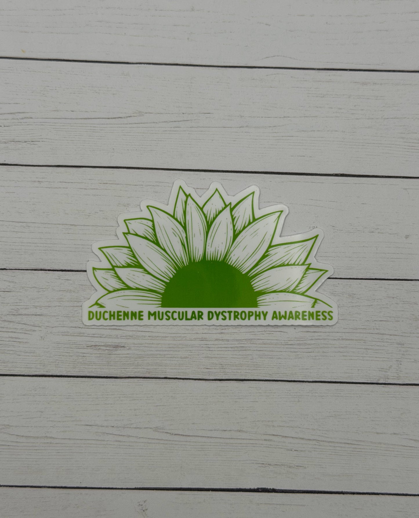 Duchenne Muscular Dystrophy Awareness Sunflower Sticker or Magnet