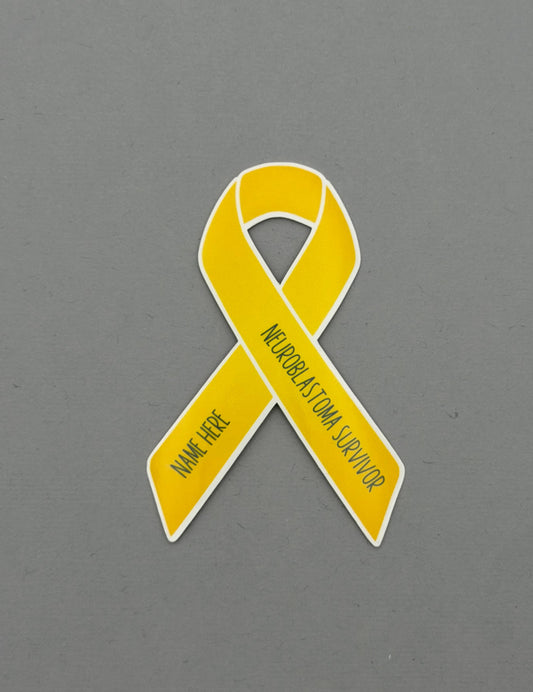 Neuroblastoma Survivor Custom Ribbon Sticker