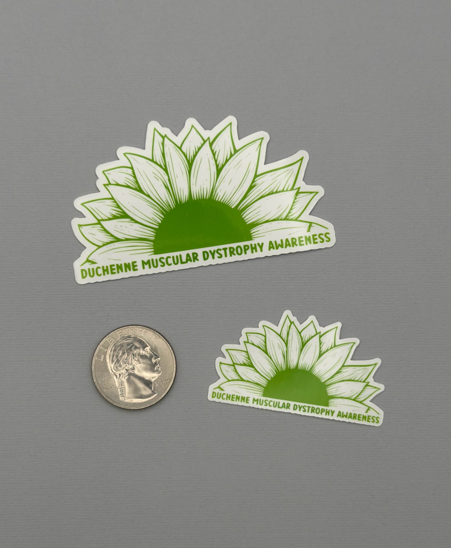 Duchenne Muscular Dystrophy Awareness Sunflower Sticker or Magnet