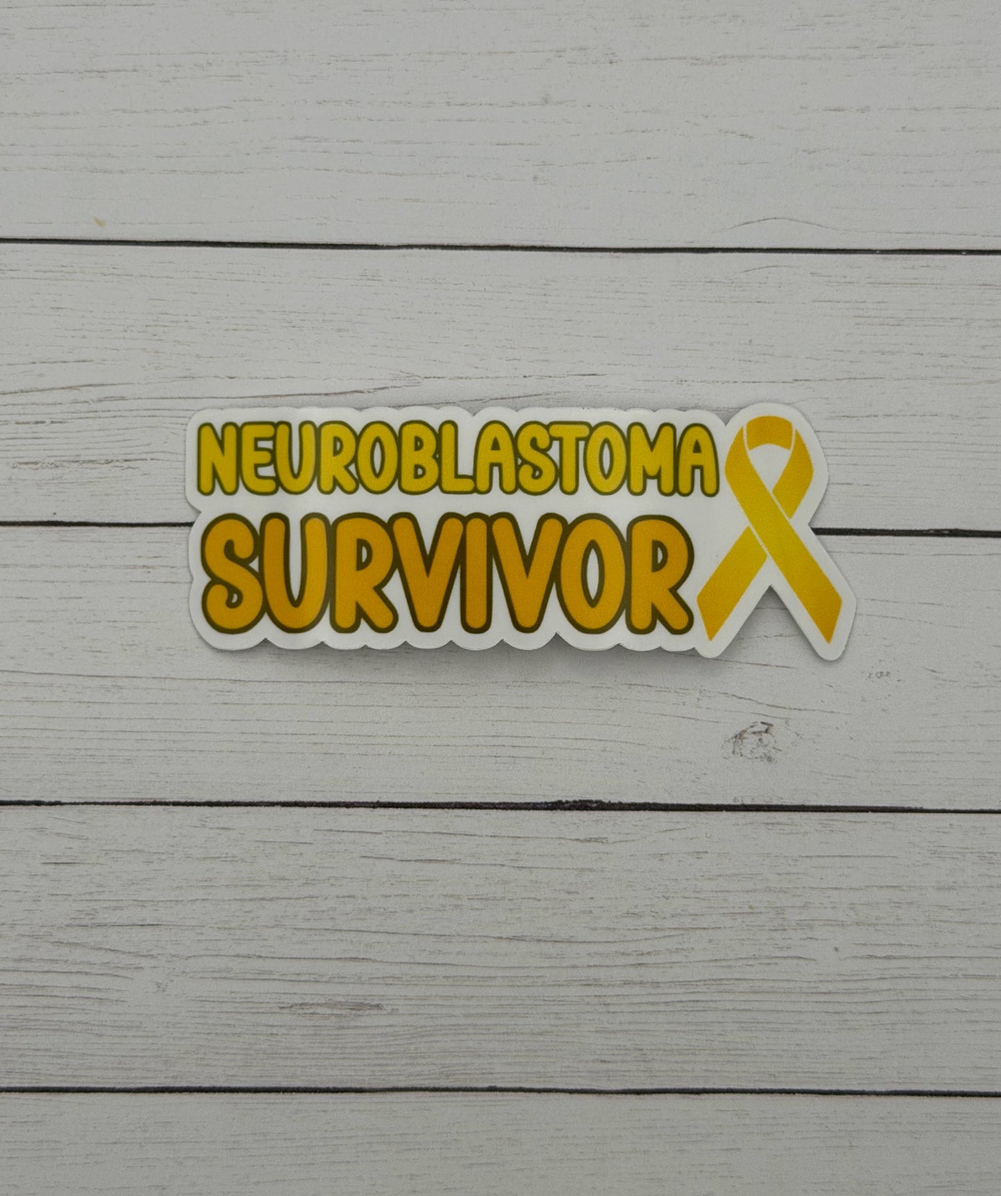Neuroblastoma Survivor with Ribbon Sticker