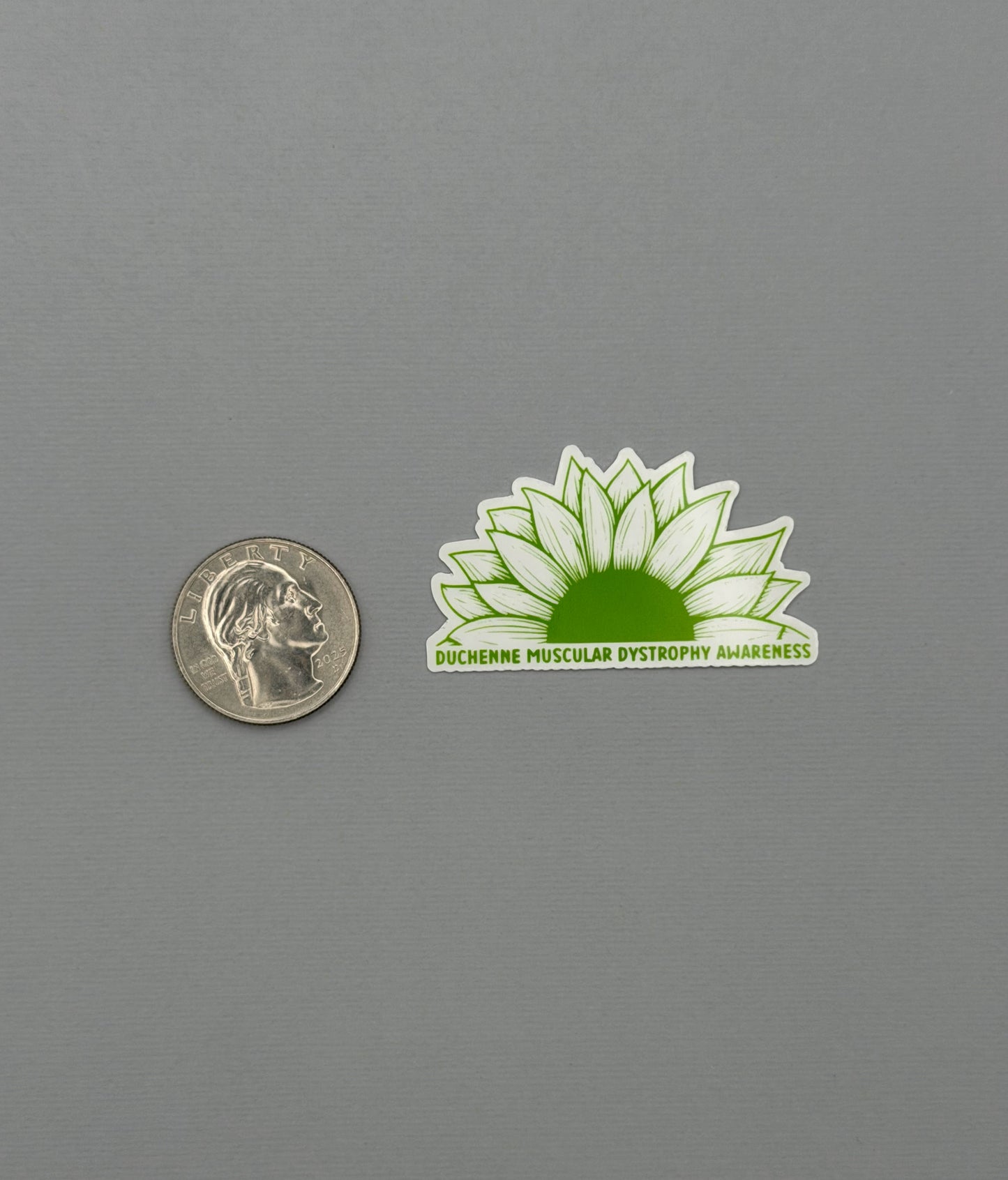 Duchenne Muscular Dystrophy Awareness Sunflower Sticker or Magnet